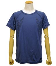 画像1: PSYLO メンズ・半袖カットソー「Dragon Tee / ネイビー」 (1)