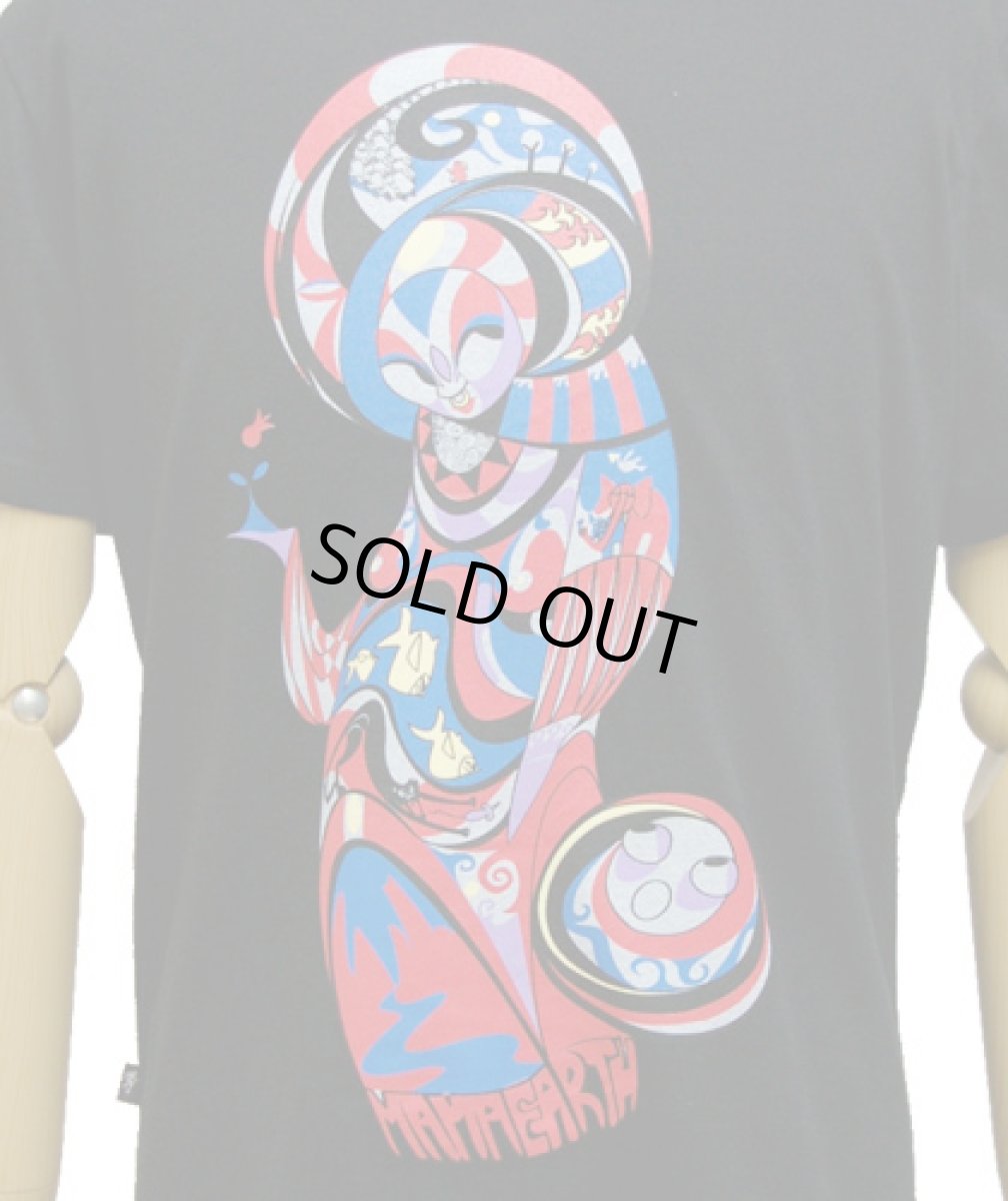 画像2: PLAZMAメンズTシャツ「MAMA EARTH / ブラック」 (2)