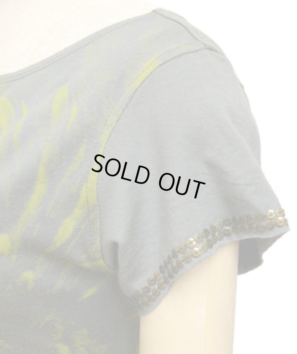 画像2: PSYLO レディース・半袖カットソー「Freefall Braided Top / グレー」 (2)