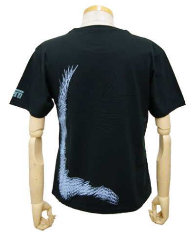 画像2: FERNユニセックス・半袖Tシャツ「INNER WATER/ブラック」