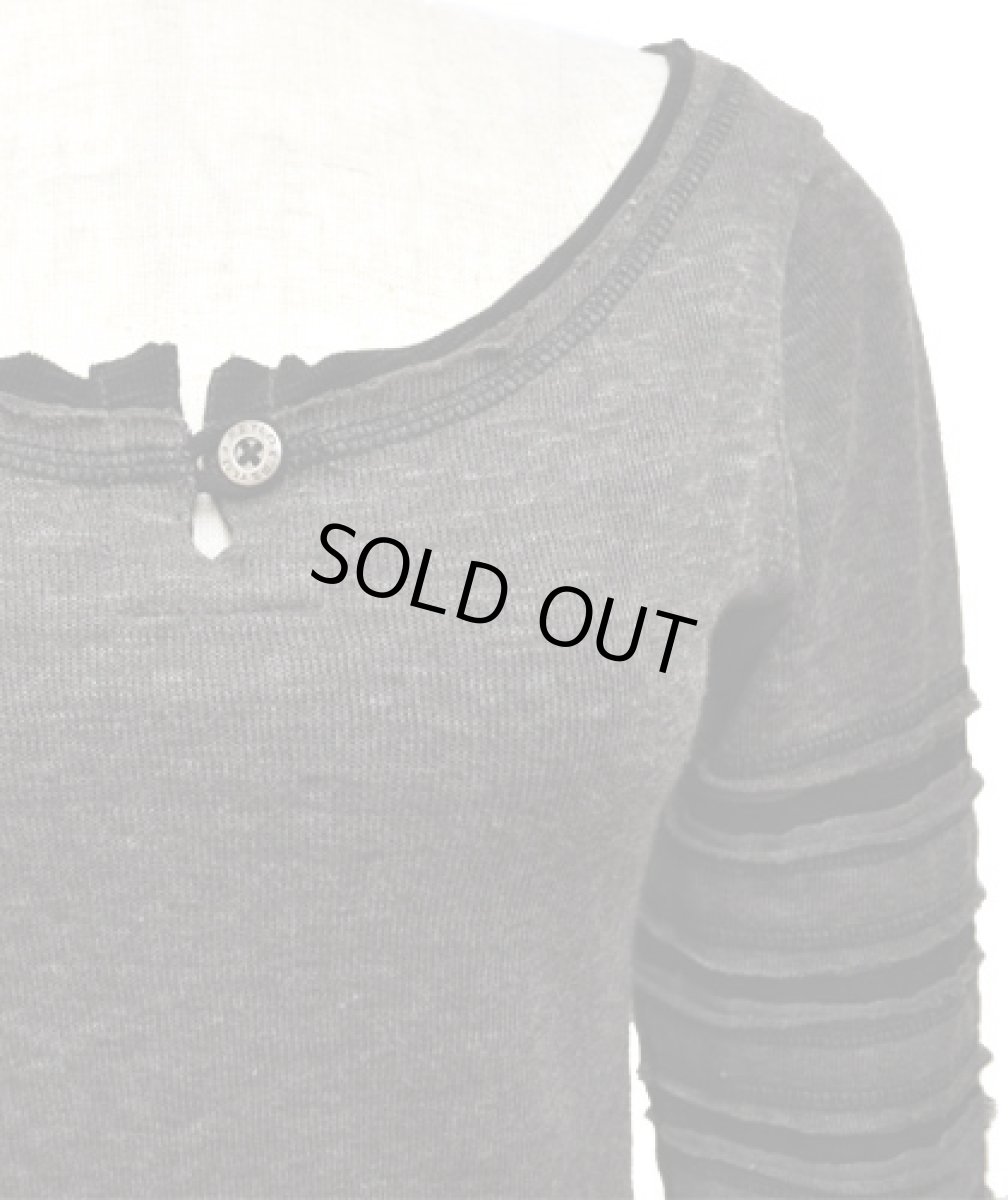 画像3: PSYLO レディース・カットソー「Lampu Slub Sweater / チャコール」 (3)