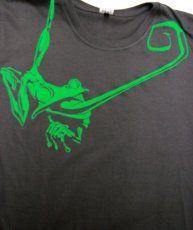 画像2: PLAZMAメンズTシャツ「FROG / スモーク」 (2)