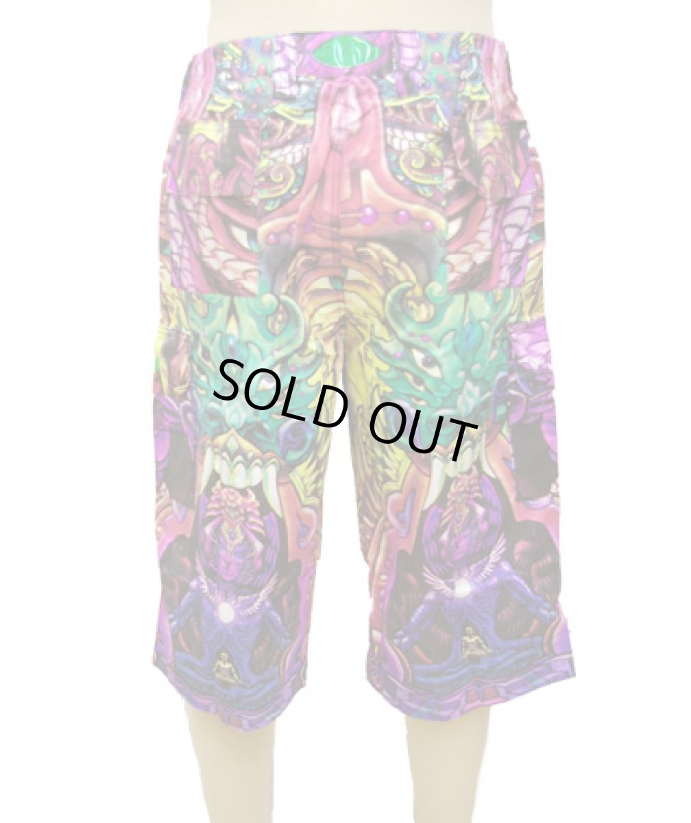 画像4: SPACE TRIBEユニセックス・ハーフパンツ「CYBER / Alpha Centauri」 (4)