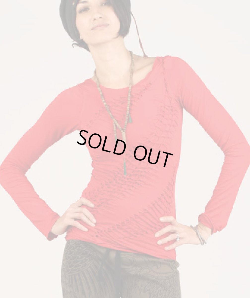 画像5: PSYLO レディース・カットソー「Multi Braided Double Layer Top / ヴァイオレット」 (5)