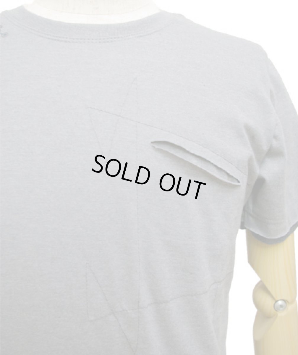 画像2: PLAZMAメンズTシャツ「TRI-TRI / グレー」 (2)