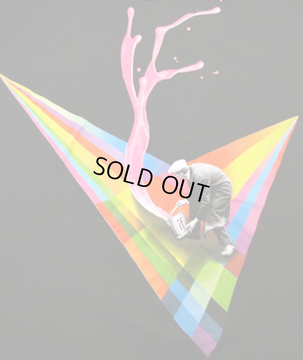 画像2: IMAGINARY FOUNDATIONメンズ半袖Tシャツ「Liquid Logo / ブラック」 (2)