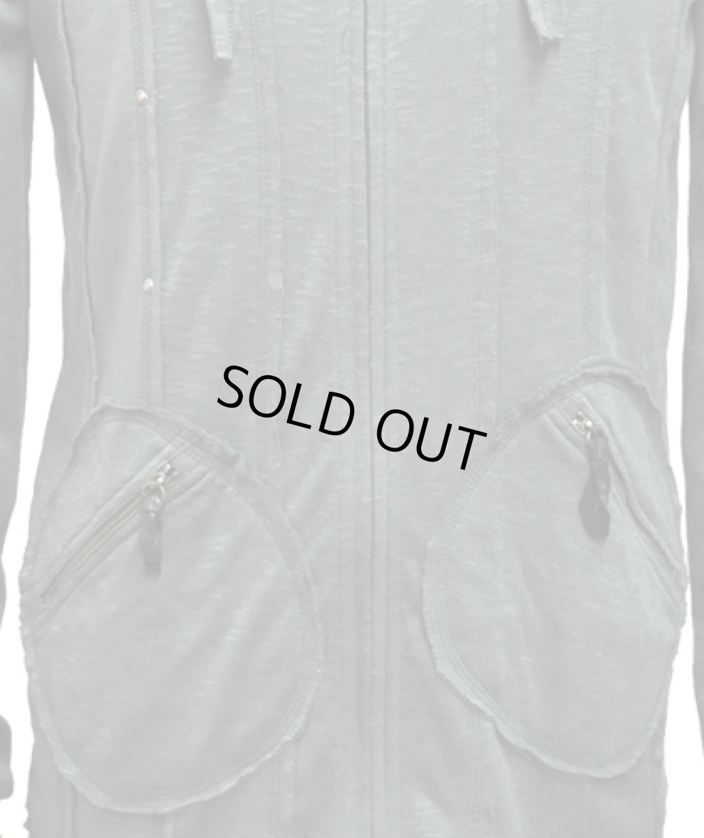 画像3: PSYLO メンズ・ジャケット「Scraps Slub Jacket / グリーン」 (3)