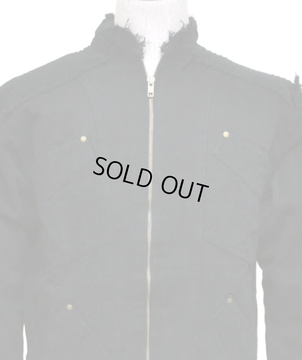 画像2: PSYLO メンズ・ジャケット「Ornament Rmx / ブラック」 (2)