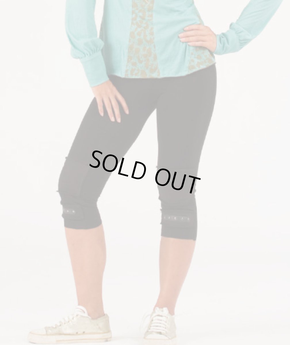 画像4: PSYLO レディース・レギンス「Short Leggings / チャコール」 (4)