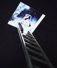 画像2: IMAGINARY FOUNDATIONメンズ半袖Tシャツ「LADDER / ブラック」 (2)