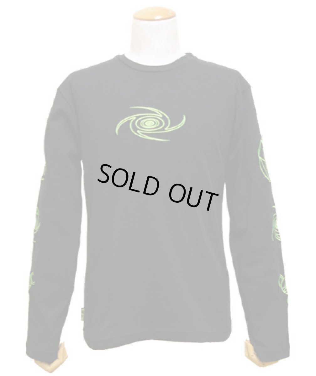 画像4: SPACE TRIBEメンズ・長袖カットソー「UV Lime Galactic」 (4)