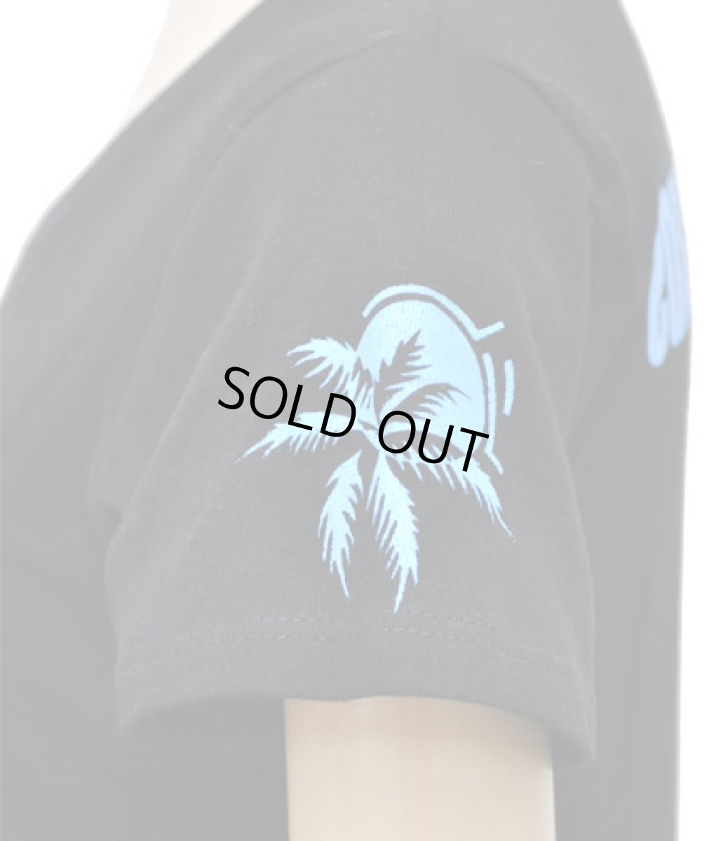 画像3: DISCOVALLEYオフィシャル・レディースTシャツ/ブラック×ブルー (3)