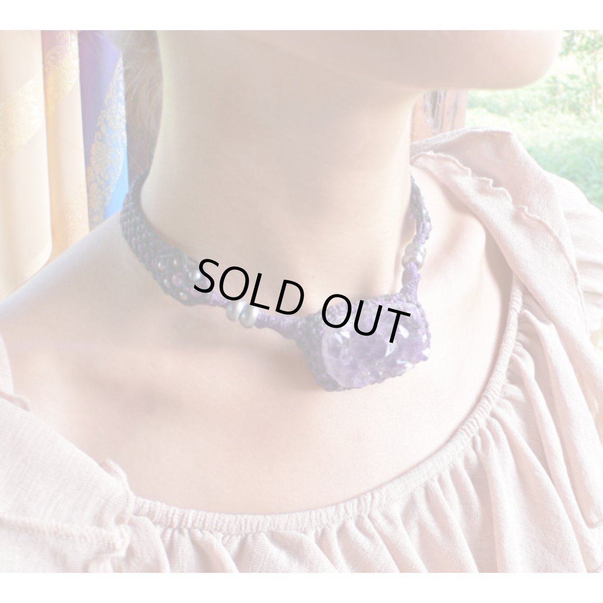 画像3: X-tribal「アメジスト・クラスター チョーカー」 (3)