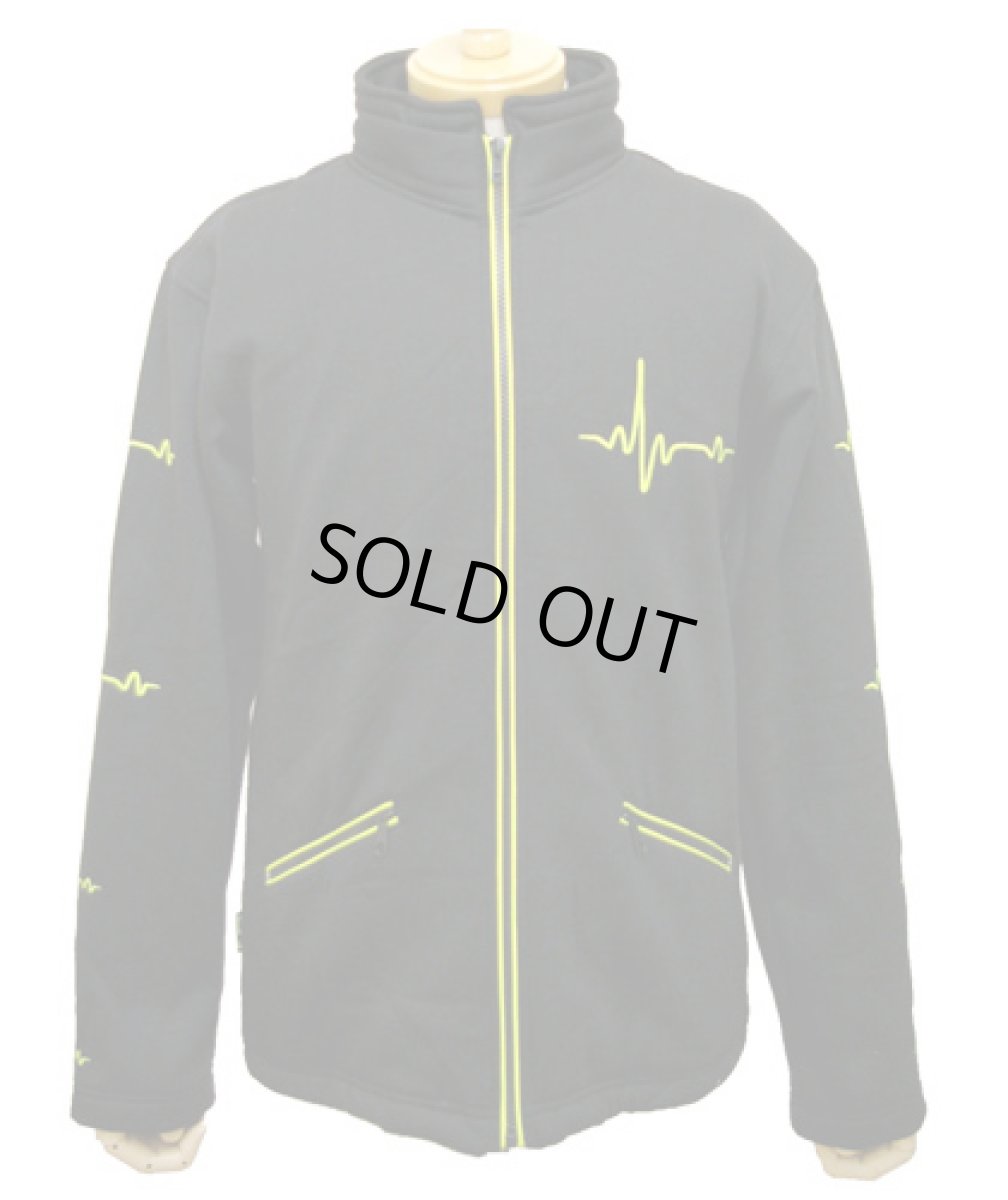 画像4: SPACE TRIBEユニセックス・ジャケット(フード別売り)「UV Yellow Pulse」 (4)