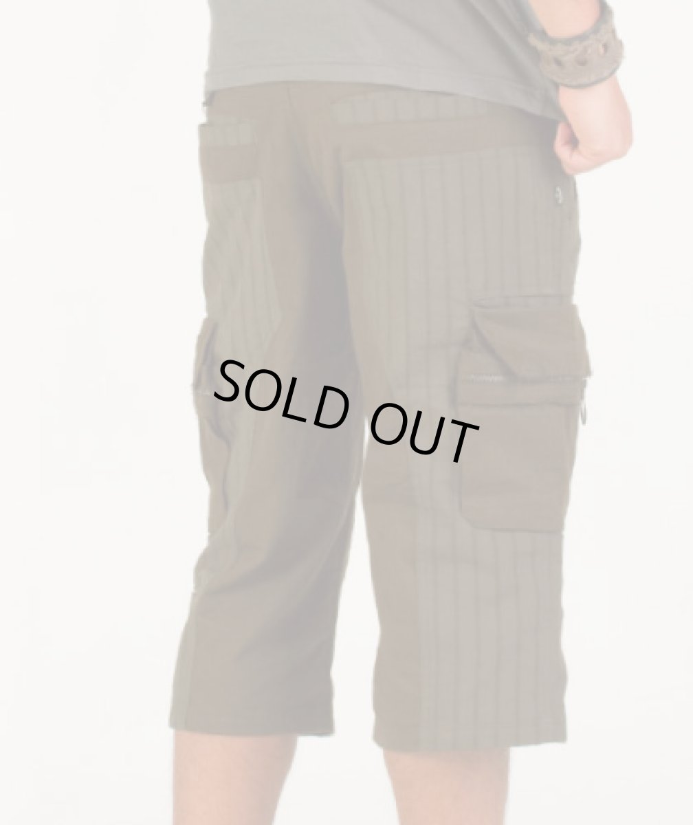 画像5: PSYLO メンズ・パンツ「Stripy 3/4 Shorts / アーミー」 (5)