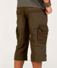 画像5: PSYLO メンズ・パンツ「Stripy 3/4 Shorts / ブラック」 (5)