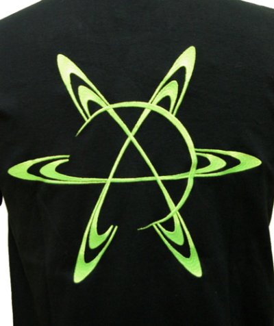 画像1: SPACE TRIBEメンズ・Tシャツ「Saturn・UV Lime」