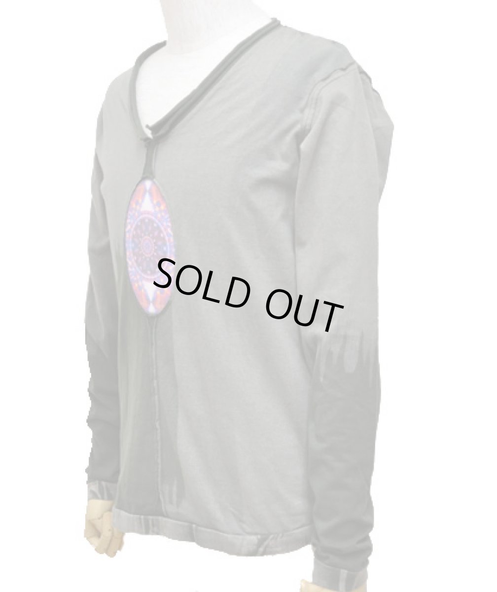 画像3: PUMAYANA メンズ・長袖カットソー「Activated DNA / グレー×グリーン」 (3)