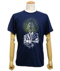 画像1: PLAZMAメンズTシャツ「BUSINESS TIME / ダークブルー」 (1)