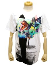 画像1: IMAGINARY FOUNDATIONメンズ半袖Tシャツ「Birdman／ホワイト」 (1)