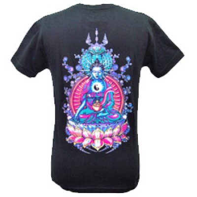 画像1: SPACE TRIBEメンズTシャツ『FLOATING BUDDHA』