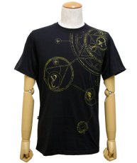 画像1: PLAZMAメンズTシャツ「MAGIC CIRCLE / ブラック」 (1)