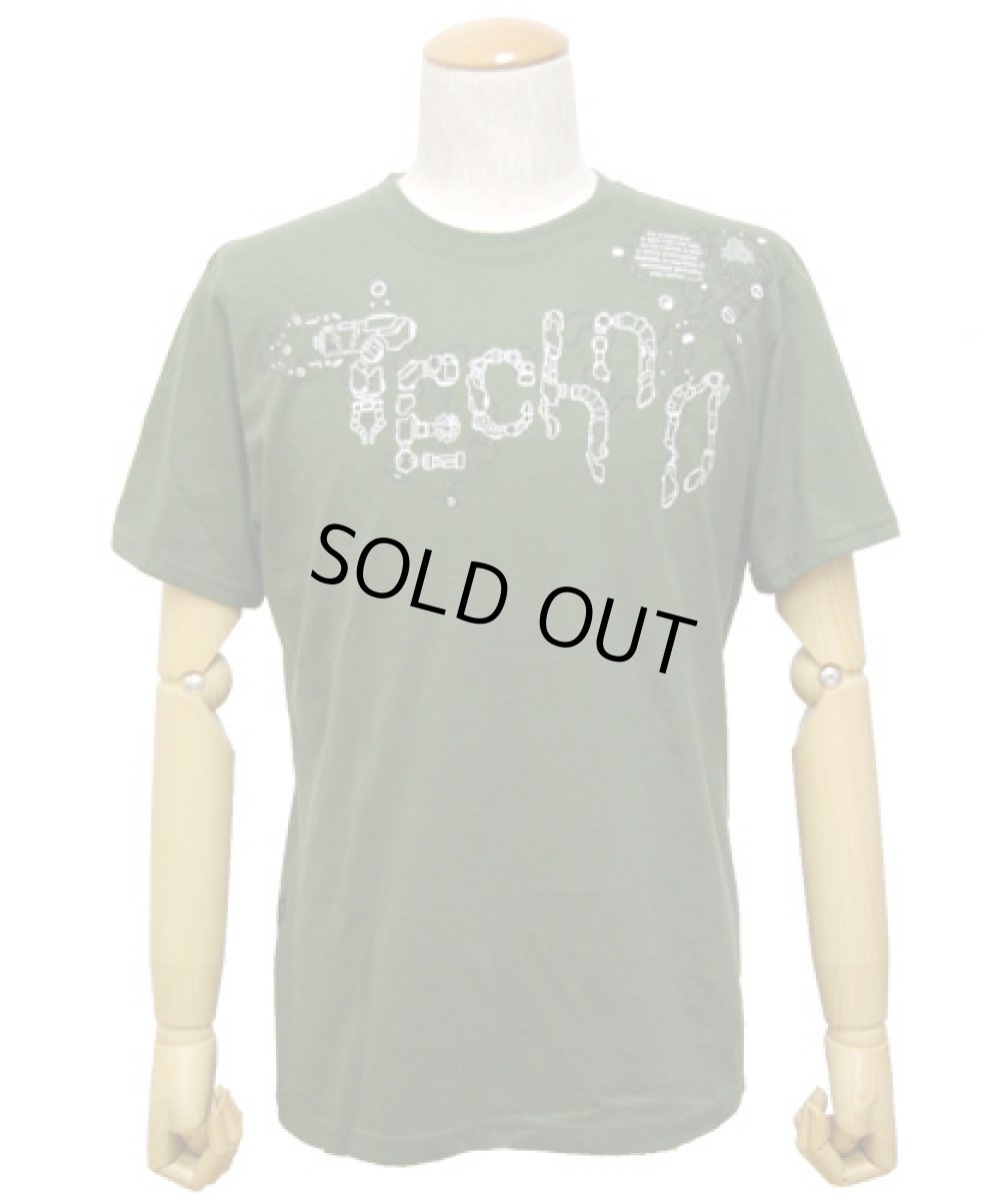 画像1: PLAZMAメンズTシャツ「Techno/オリーブ」 (1)