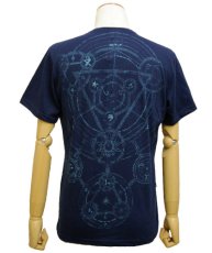 画像3: PLAZMAメンズTシャツ「MAGIC CIRCLE / ダークブルー」 (3)