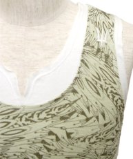 画像2: PSYLO メンズ・タンクトップ「Feathers Singlet / ホワイト」 (2)