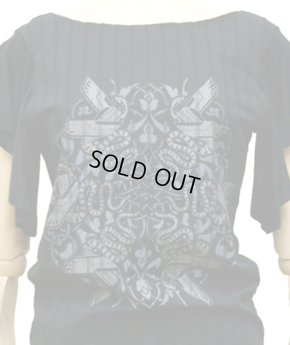 画像2: PSYLO レディース・カットソー「Snake Braided Top / ブラック」 (2)