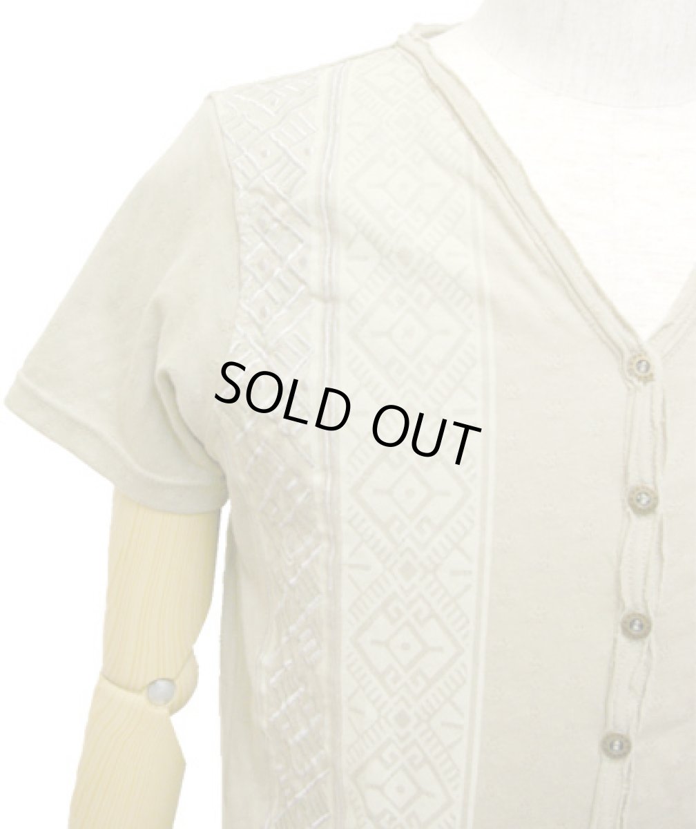 画像2: PSYLO メンズ・半袖カットソー「Pat Tee / ボーン」 (2)