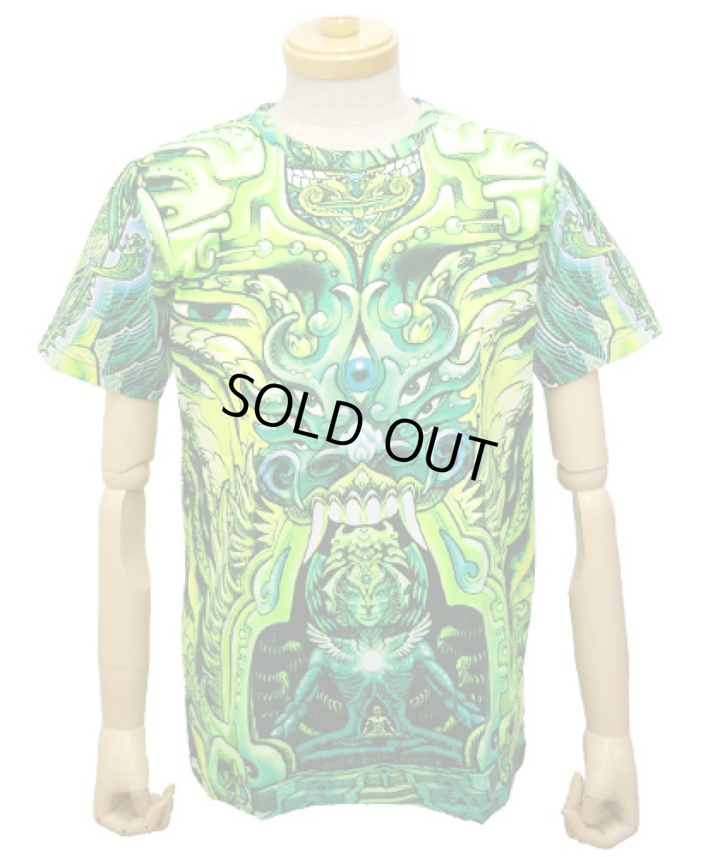 画像2: SPACE TRIBEメンズ・Tシャツ「Lime Centauri」 (2)