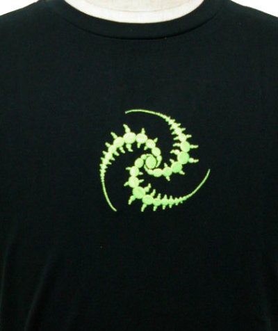 画像3: SPACE TRIBEメンズ・Tシャツ「Tri-Skielion・UV Lime」