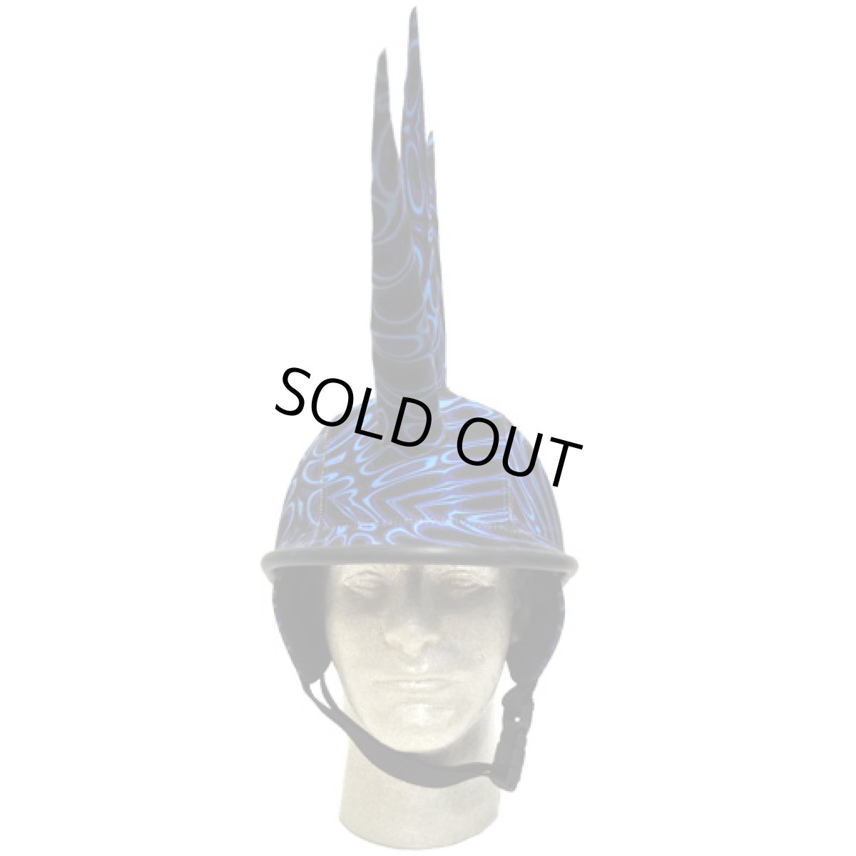 画像3: SPACE TRIBE スパイキー・ヘルメット/Blue Reptoid (3)