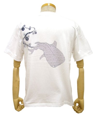 画像1: VISIBLE ELEPHANT 47メンズTシャツ「＃110 ジンベエザメ/ホワイト」