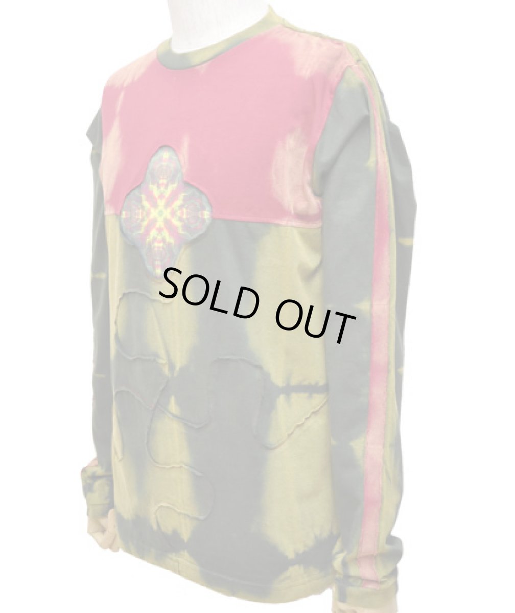 画像3: PUMAYANA メンズ・長袖カットソー「Anaconda / レッド×グリーン」 (3)