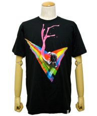 画像1: IMAGINARY FOUNDATIONメンズ半袖Tシャツ「Liquid Logo / ブラック」 (1)