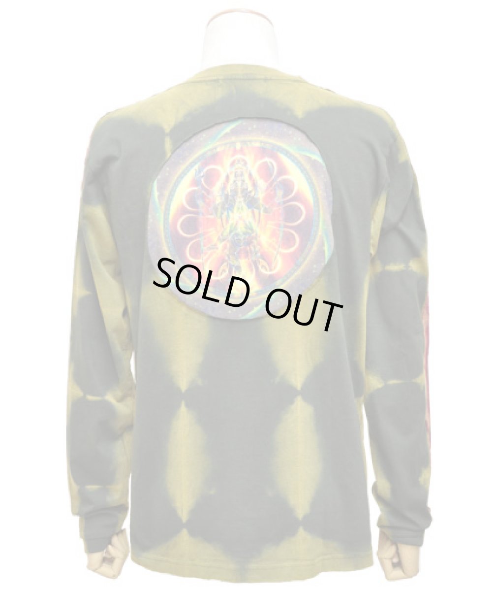 画像4: PUMAYANA メンズ・長袖カットソー「Shiva Powa / レッド×グリーン」 (4)