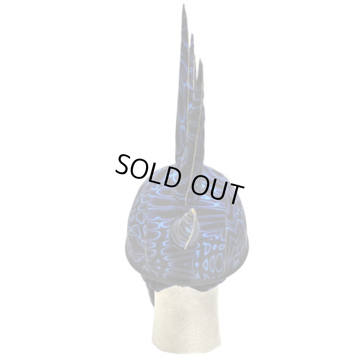 画像4: SPACE TRIBE スパイキー・ヘルメット/Blue Reptoid (4)