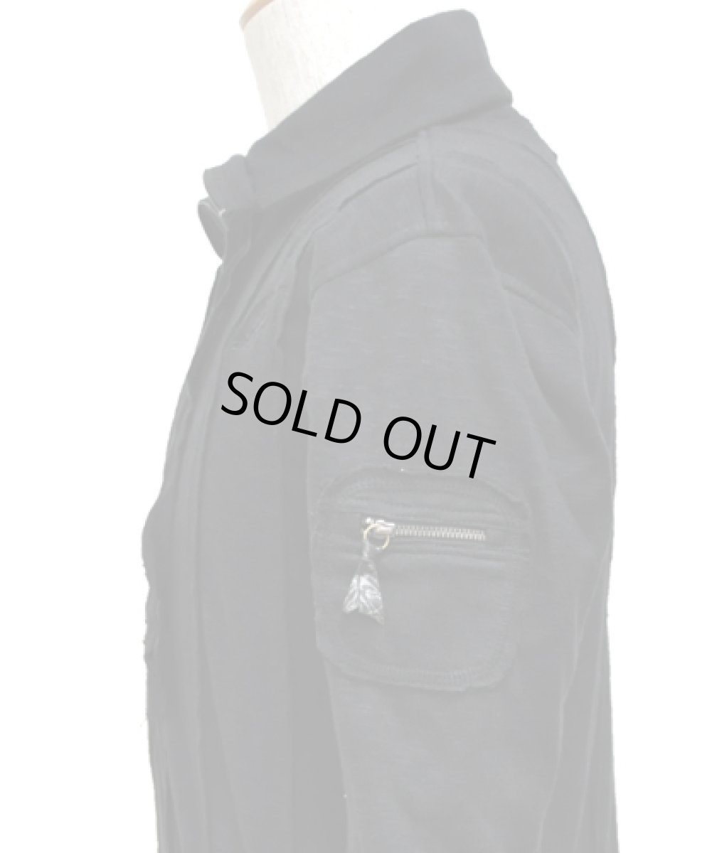 画像3: PSYLO メンズ・ジャケット「Scraps Slub Jacket / ブラック」 (3)