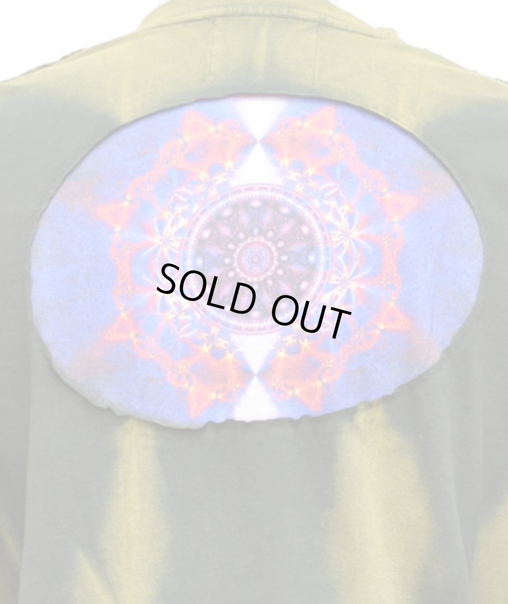 画像5: PUMAYANA メンズ・長袖カットソー「Activated DNA / レッド×グリーン」 (5)