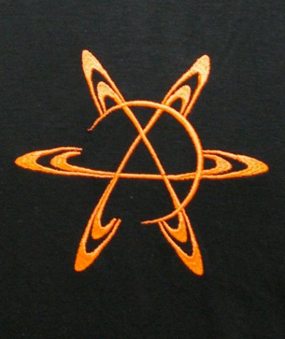 画像3: SPACE TRIBEメンズ・Tシャツ「Saturn・UV Orange」