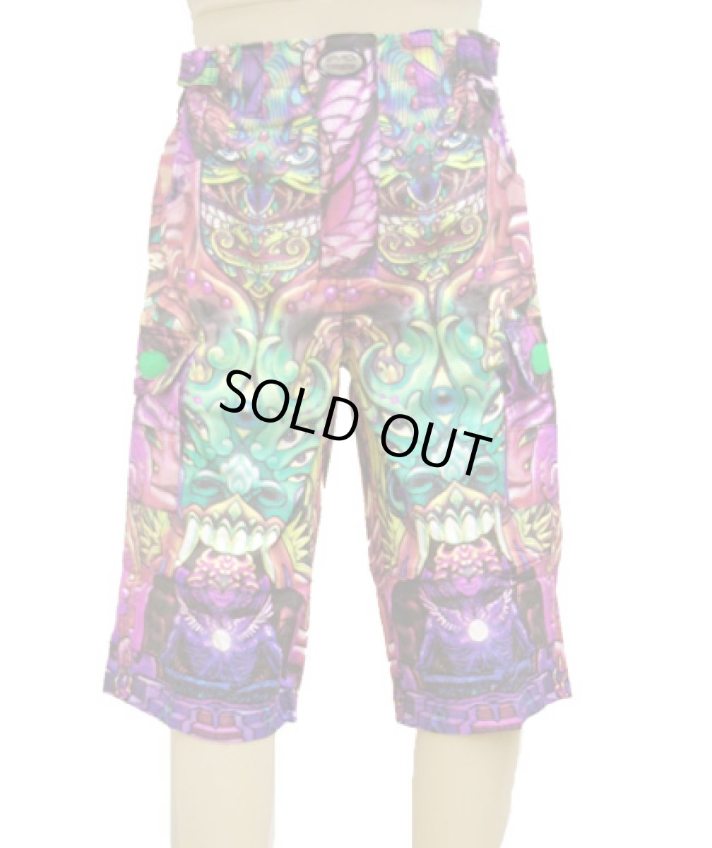 画像2: SPACE TRIBEユニセックス・ハーフパンツ「CYBER / Alpha Centauri」 (2)