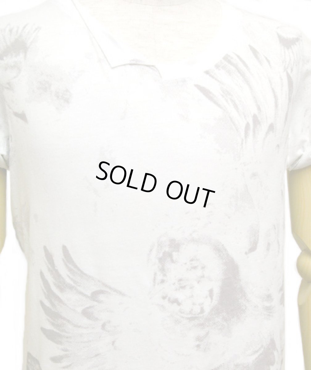 画像2: PSYLO メンズ・半袖カットソー「Fadida Tee / ホワイト」 (2)