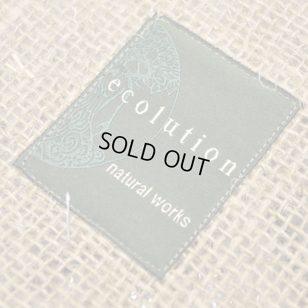 画像2: ECOLUTION ショッピング・トートバッグ / ナチュラル (2)