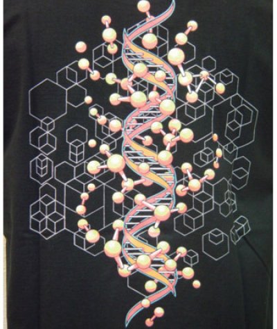 画像3: SPACE TRIBEメンズTシャツ「DNA/オレンジ」