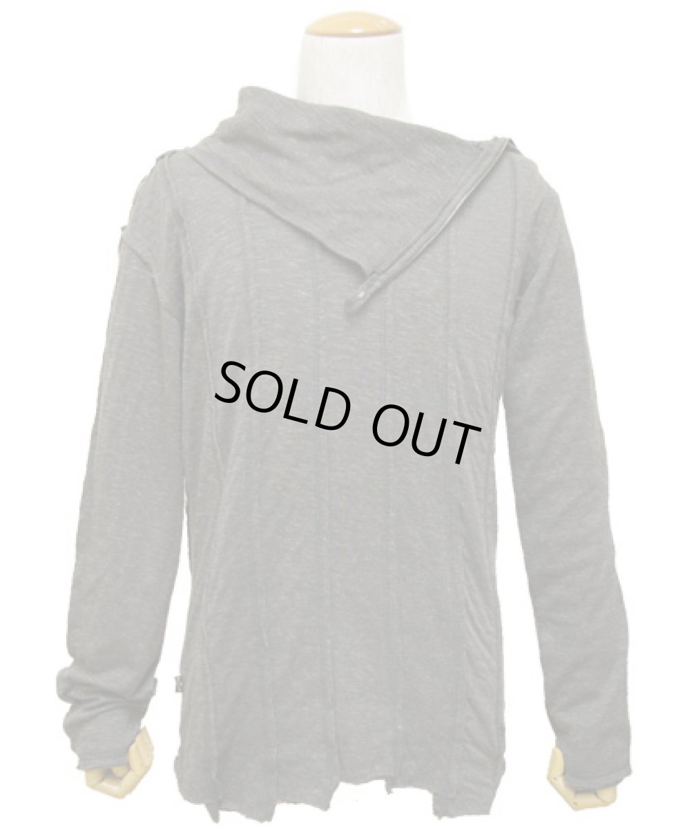 画像3: PSYLO メンズ・カットソー「Tilted Sweater / チャコール」 (3)