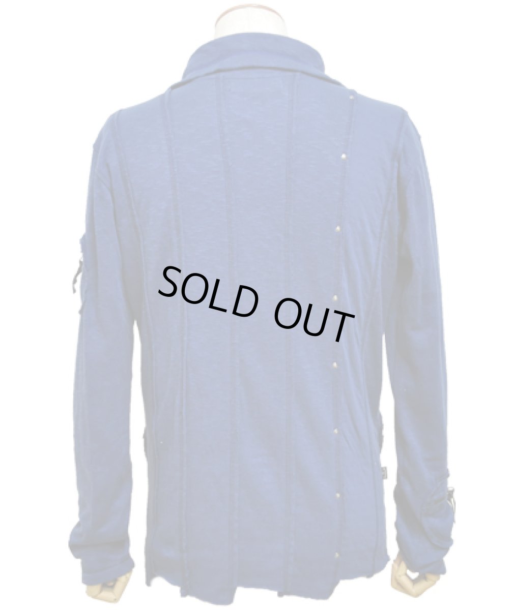 画像5: PSYLO メンズ・ジャケット「Scraps Slub Jacket / ネイビー」 (5)