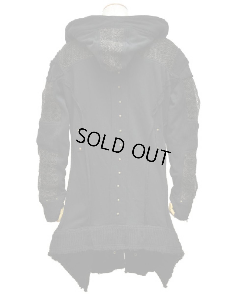 画像5: PSYLO メンズ・ロングコート「Steamed / ブラック」 (5)