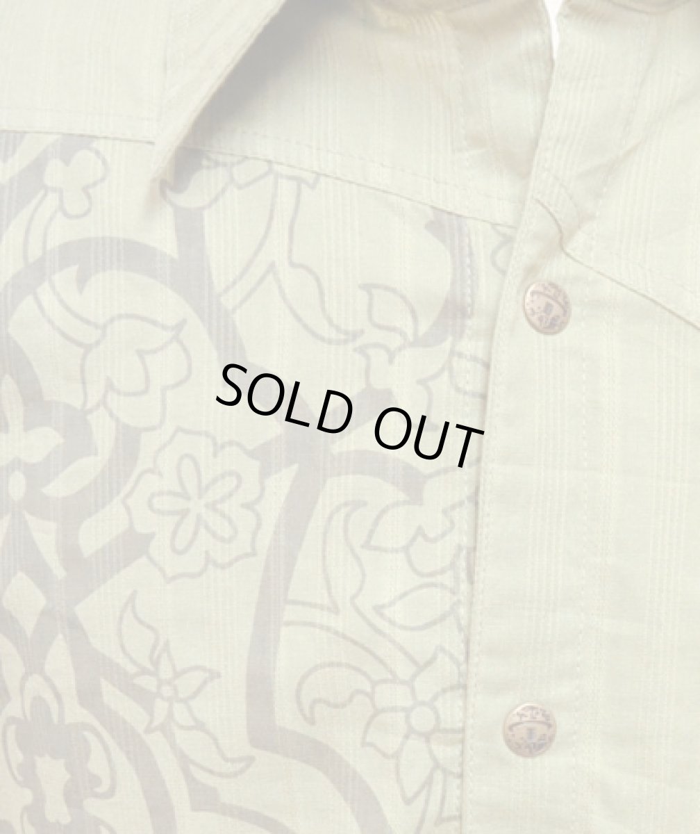 画像3: PSYLO メンズ・ボタンシャツ「Arabesque Shirt / ボーン」 (3)